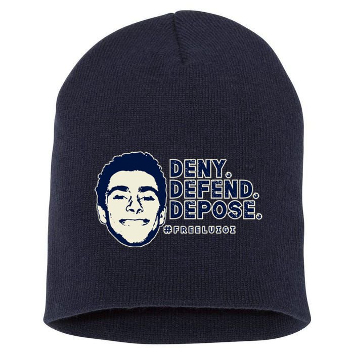 Deny Defend Depose Resistance Short Acrylic Beanie