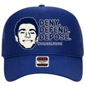 Deny Defend Depose Resistance High Crown Mesh Back Trucker Hat