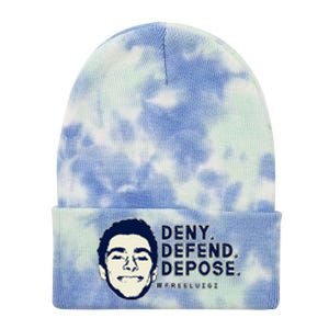 Deny Defend Depose Resistance Tie Dye 12in Knit Beanie