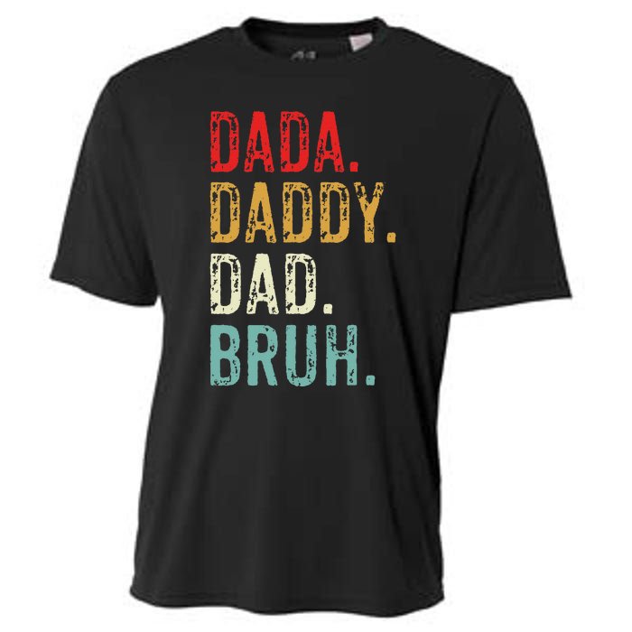 Dada Daddy Dad Bruh Retro Vintage Funny Fathers Day Cooling Performance Crew T-Shirt