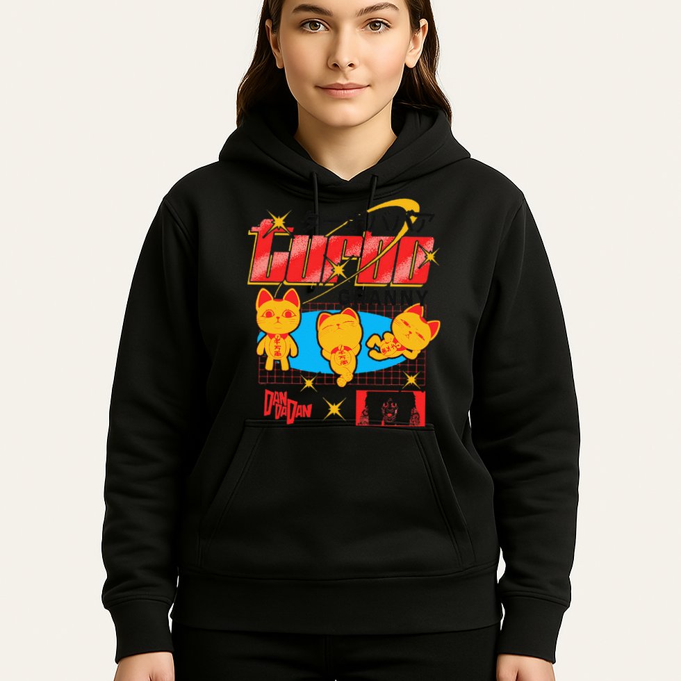 Dan Da Dan Turbo Granny Ghost Alien Anime Gift Hoodie
