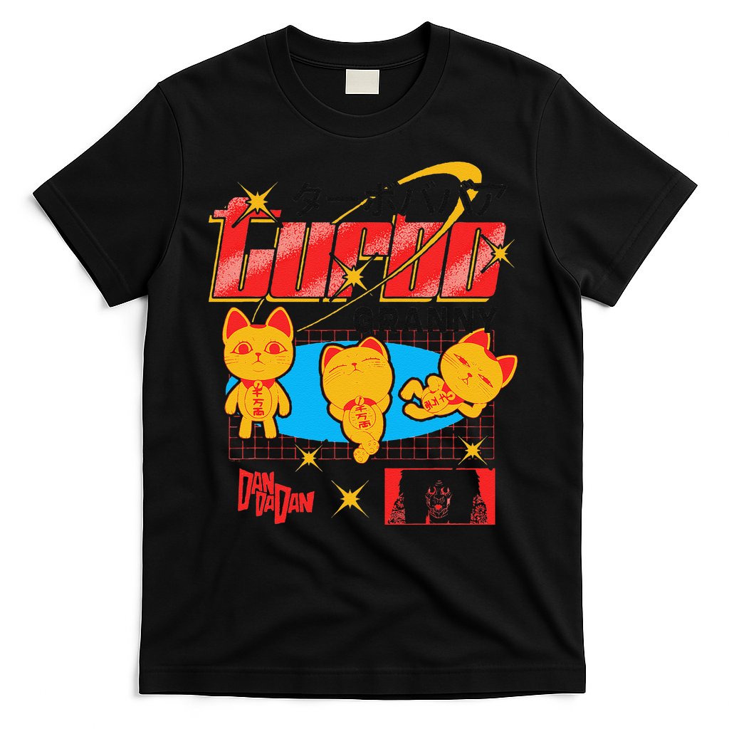 Dan Da Dan Turbo Granny Ghost Alien Anime Gift T-Shirt