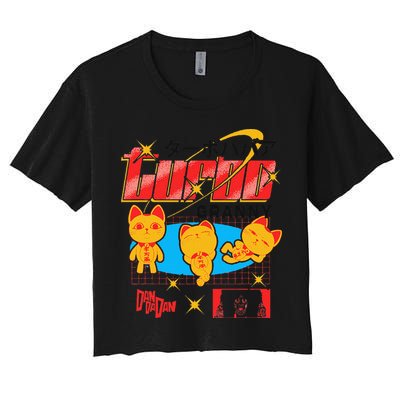 Dan Da Dan Turbo Granny Ghost Alien Anime Gift Women's Crop Top Tee