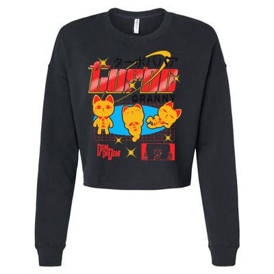 Dan Da Dan Turbo Granny Ghost Alien Anime Gift Cropped Pullover Crew