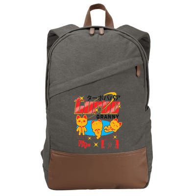 Dan Da Dan Turbo Granny Ghost Alien Anime Gift Cotton Canvas Backpack