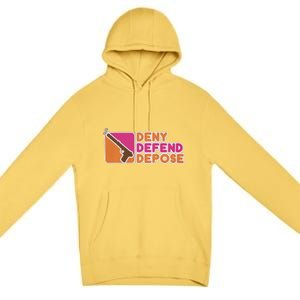 Dunkin Donuts Deny Defend Depose Premium Pullover Hoodie