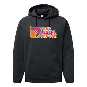 Dunkin Donuts Deny Defend Depose Performance Fleece Hoodie