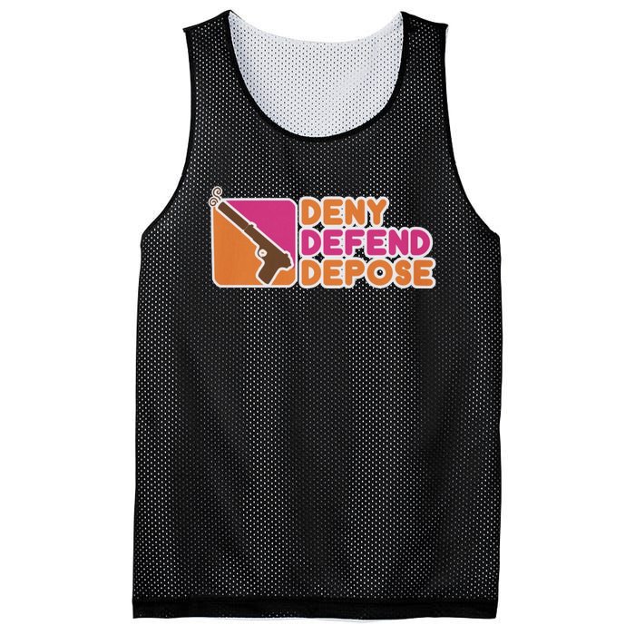 Dunkin Donuts Deny Defend Depose Mesh Reversible Basketball Jersey Tank