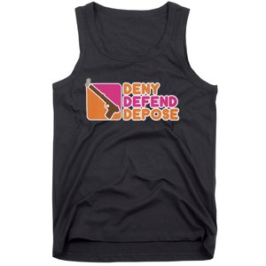 Dunkin Donuts Deny Defend Depose Tank Top