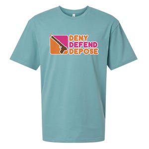 Dunkin Donuts Deny Defend Depose Sueded Cloud Jersey T-Shirt