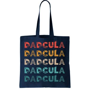 Dad Daddy Dracula Spooky Outfit For Halloween Distressed Gift Tote Bag