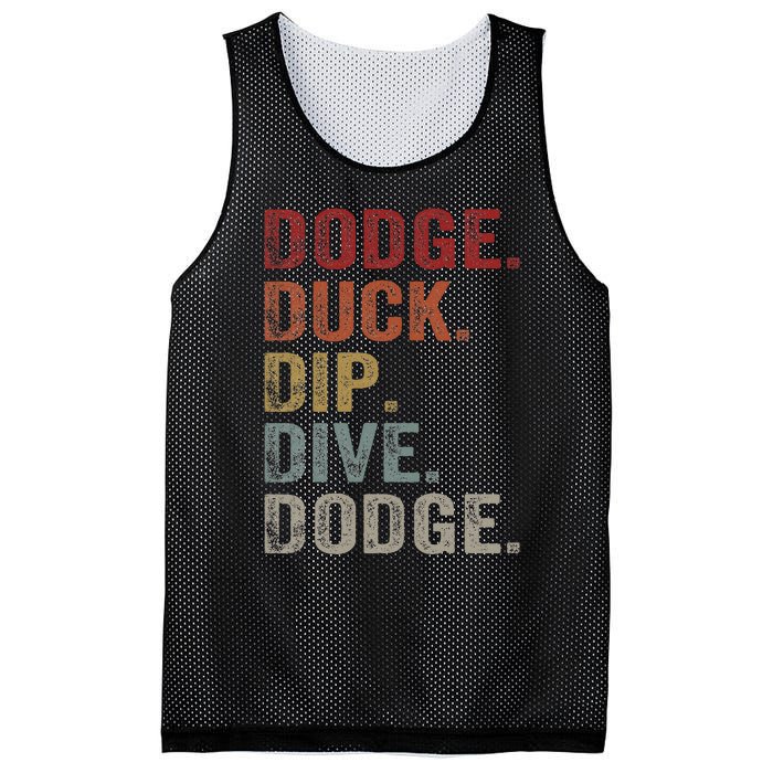 Dodge Duck Dip Dive Dodge Gaga Ball Vintage Dodgeball Mesh Reversible Basketball Jersey Tank