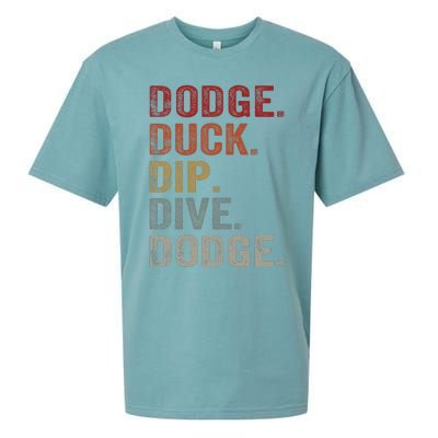 Dodge Duck Dip Dive Dodge Gaga Ball Vintage Dodgeball Sueded Cloud Jersey T-Shirt