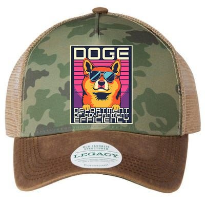 D.O.G.E Doge Department Of Government Efficiency Legacy Tie Dye Trucker Hat