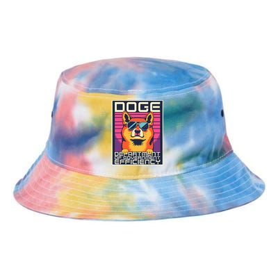 D.O.G.E Doge Department Of Government Efficiency Tie Dye Newport Bucket Hat