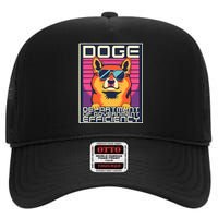 D.O.G.E Doge Department Of Government Efficiency High Crown Mesh Back Trucker Hat