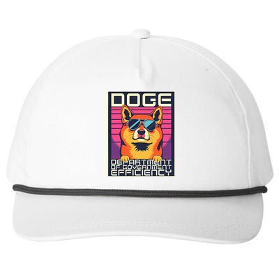 D.O.G.E Doge Department Of Government Efficiency Snapback Five-Panel Rope Hat