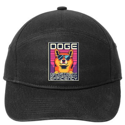 D.O.G.E Doge Department Of Government Efficiency 7-Panel Snapback Hat