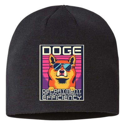 D.O.G.E Doge Department Of Government Efficiency Sustainable Beanie