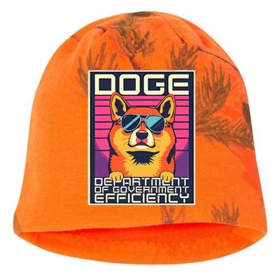 D.O.G.E Doge Department Of Government Efficiency Kati - Camo Knit Beanie