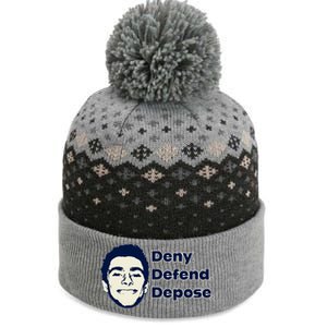 Deny Defend Depose — Free Luigi Mangione The Baniff Cuffed Pom Beanie