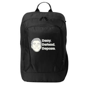 Deny Defend Depose — Free Luigi Mangione City Backpack