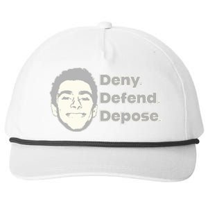 Deny Defend Depose — Free Luigi Mangione Snapback Five-Panel Rope Hat