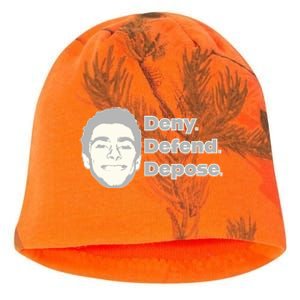 Deny Defend Depose — Free Luigi Mangione Kati - Camo Knit Beanie