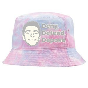 Deny Defend Depose — Free Luigi Mangione Tie-Dyed Bucket Hat