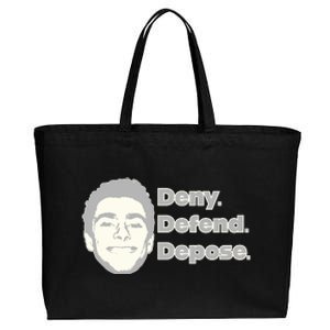 Deny Defend Depose — Free Luigi Mangione Cotton Canvas Jumbo Tote