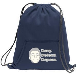 Deny Defend Depose — Free Luigi Mangione Sweatshirt Cinch Pack Bag