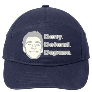 Deny Defend Depose — Free Luigi Mangione 7-Panel Snapback Hat