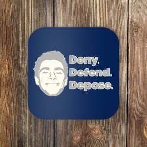 Deny Defend Depose — Free Luigi Mangione Coaster