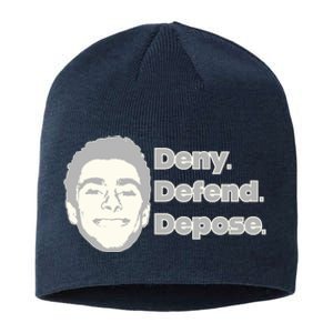 Deny Defend Depose — Free Luigi Mangione Sustainable Beanie