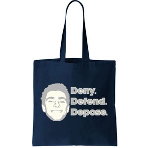 Deny Defend Depose — Free Luigi Mangione Tote Bag