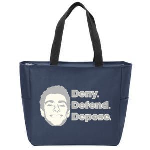 Deny Defend Depose — Free Luigi Mangione Zip Tote Bag