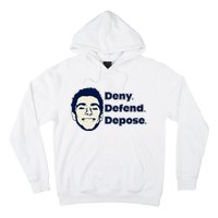 Deny Defend Depose — Free Luigi Mangione Hoodie