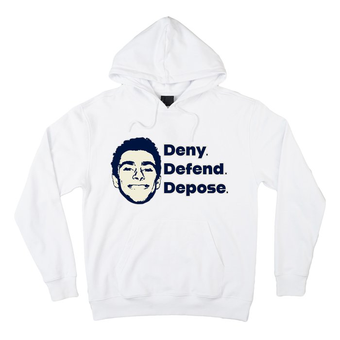 Deny Defend Depose — Free Luigi Mangione Hoodie