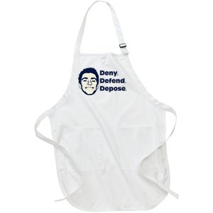 Deny Defend Depose — Free Luigi Mangione Full-Length Apron With Pockets