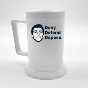 Deny Defend Depose — Free Luigi Mangione Beer Stein