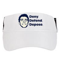 Deny Defend Depose — Free Luigi Mangione Adult Drive Performance Visor