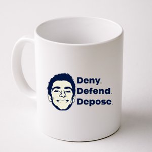 Deny Defend Depose — Free Luigi Mangione Coffee Mug