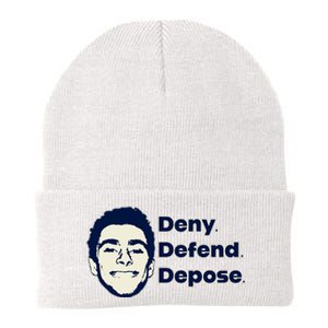 Deny Defend Depose — Free Luigi Mangione Knit Cap Winter Beanie