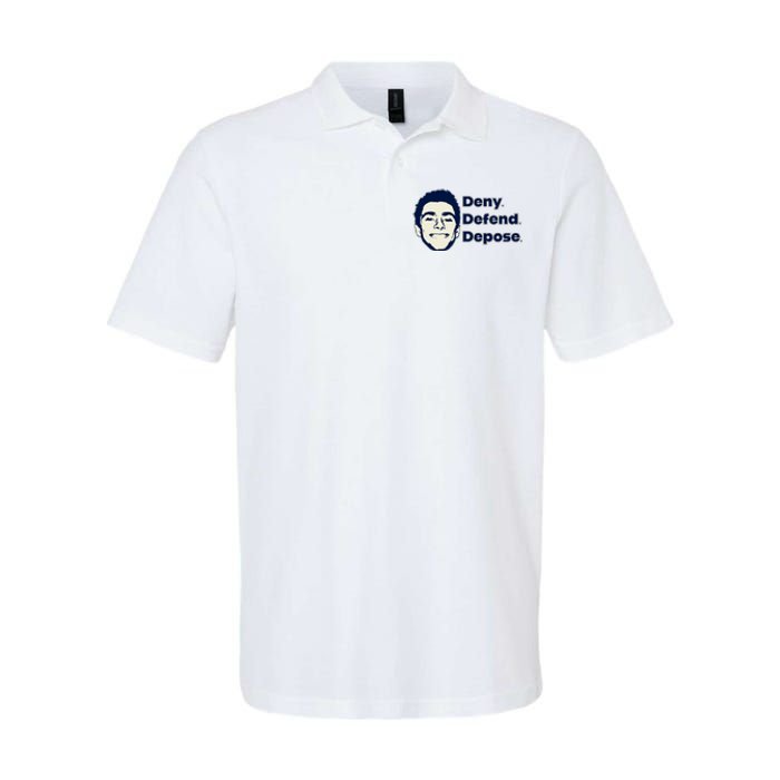 Deny Defend Depose — Free Luigi Mangione Softstyle Adult Sport Polo