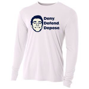 Deny Defend Depose — Free Luigi Mangione Cooling Performance Long Sleeve Crew