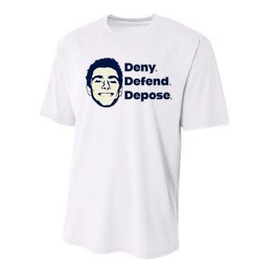 Deny Defend Depose — Free Luigi Mangione Performance Sprint T-Shirt