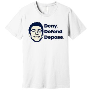 Deny Defend Depose — Free Luigi Mangione Premium T-Shirt