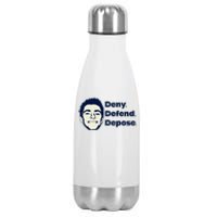 Deny Defend Depose — Free Luigi Mangione Stainless Steel Insulated Water Bottle