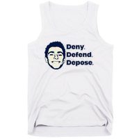 Deny Defend Depose — Free Luigi Mangione Tank Top