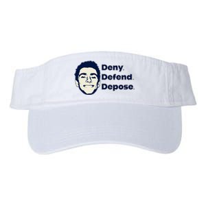 Deny Defend Depose — Free Luigi Mangione Valucap Bio-Washed Visor